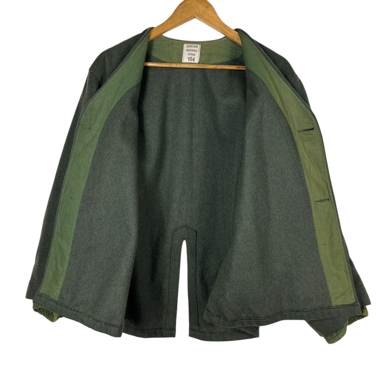 FrenchTrotters × Vintage 🔥 VINTAGE DEBOSQUE PAUWELS FRENCH MILITARY WOOL LINER JACKET Size US L / EU 52-54 / 3 - 3 Thumbnail
