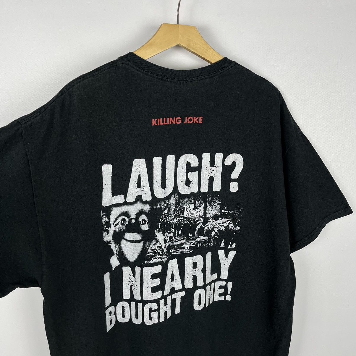 Band Tees Vintage Killing Joke “Laugh? I Nearly Bought One!” tee 90’s Size US XL / EU 56 / 4 - 7 Thumbnail