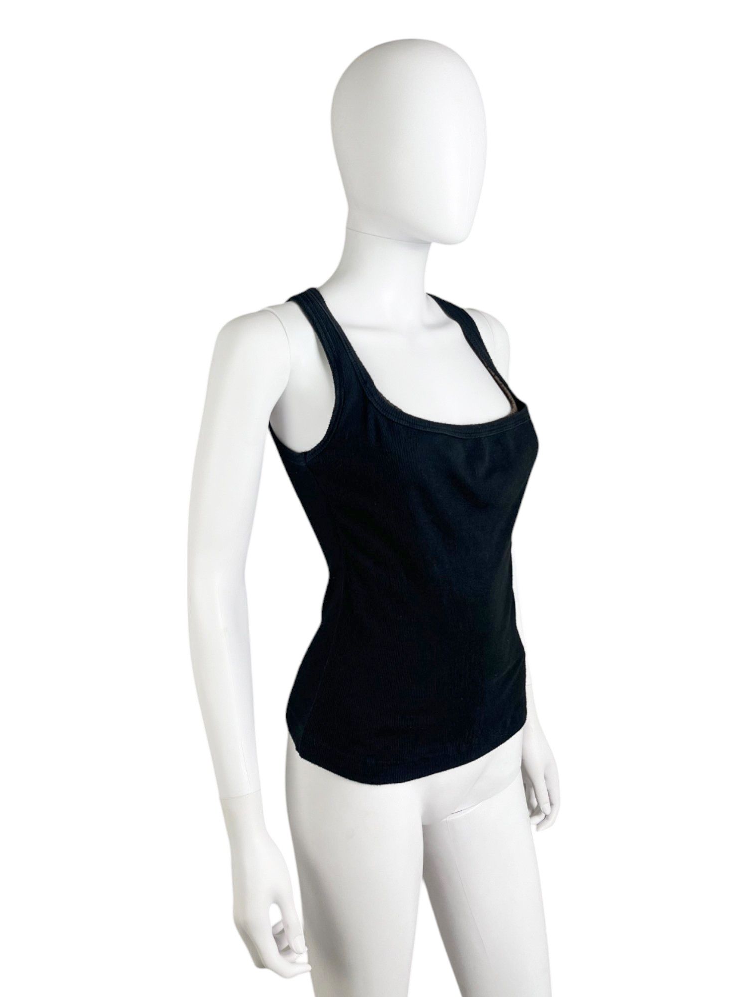 Dirk Bikkembergs S/S 2004 Double Layered Honeycomb Black Top Size L / US 10 / IT 46 - 3 Thumbnail