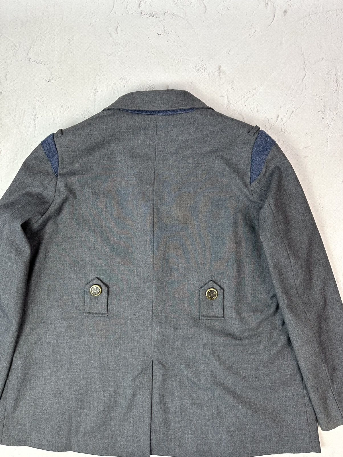 Vintage Vintage Grey Interesting Design Blazer Jacket Size US M / EU 48-50 / 2 - 10 Thumbnail