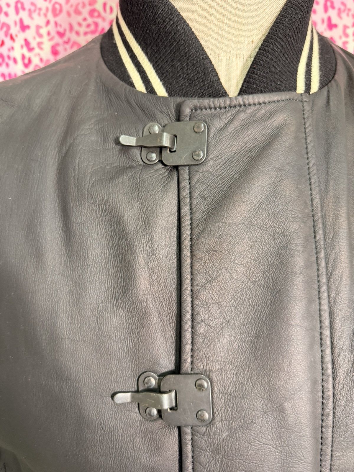 Bottega Veneta Leather Varsity Jacket Size US L / EU 52-54 / 3 - 2 Thumbnail