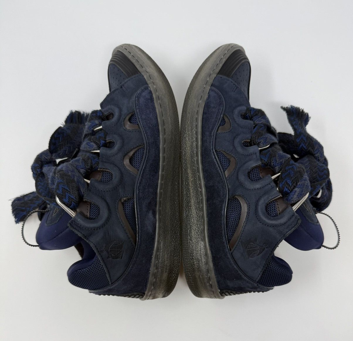 Lanvin Lanvin Curb Sneaker Navy Size US 9 / EU 42 - 3 Thumbnail