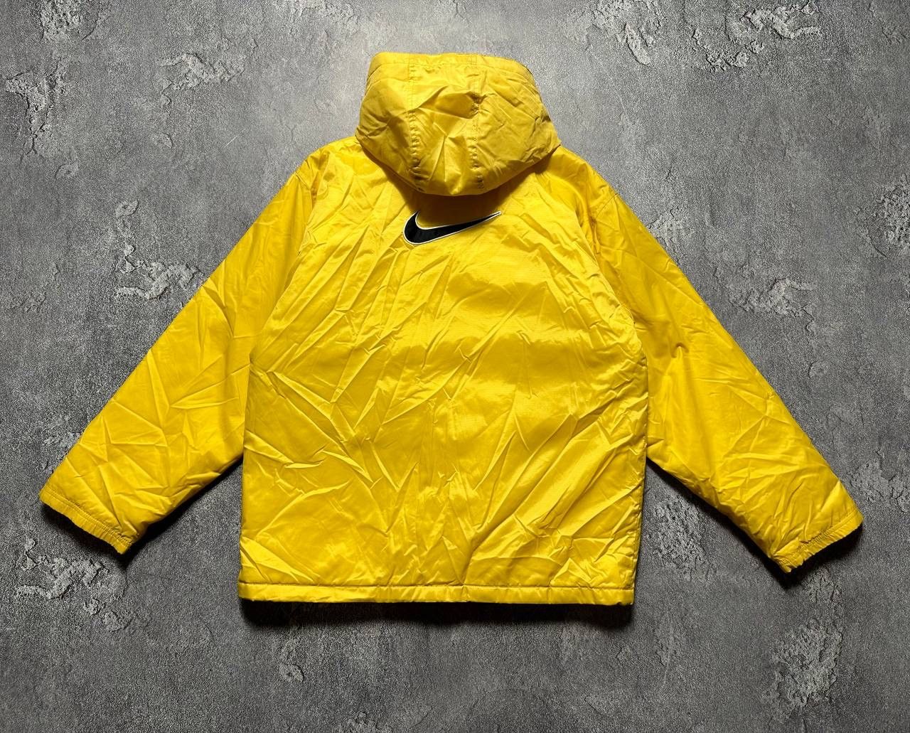 Nike × Vintage Nike Vintage Yellow Big logo Jacket Size US XL / EU 56 / 4 - 2 Thumbnail