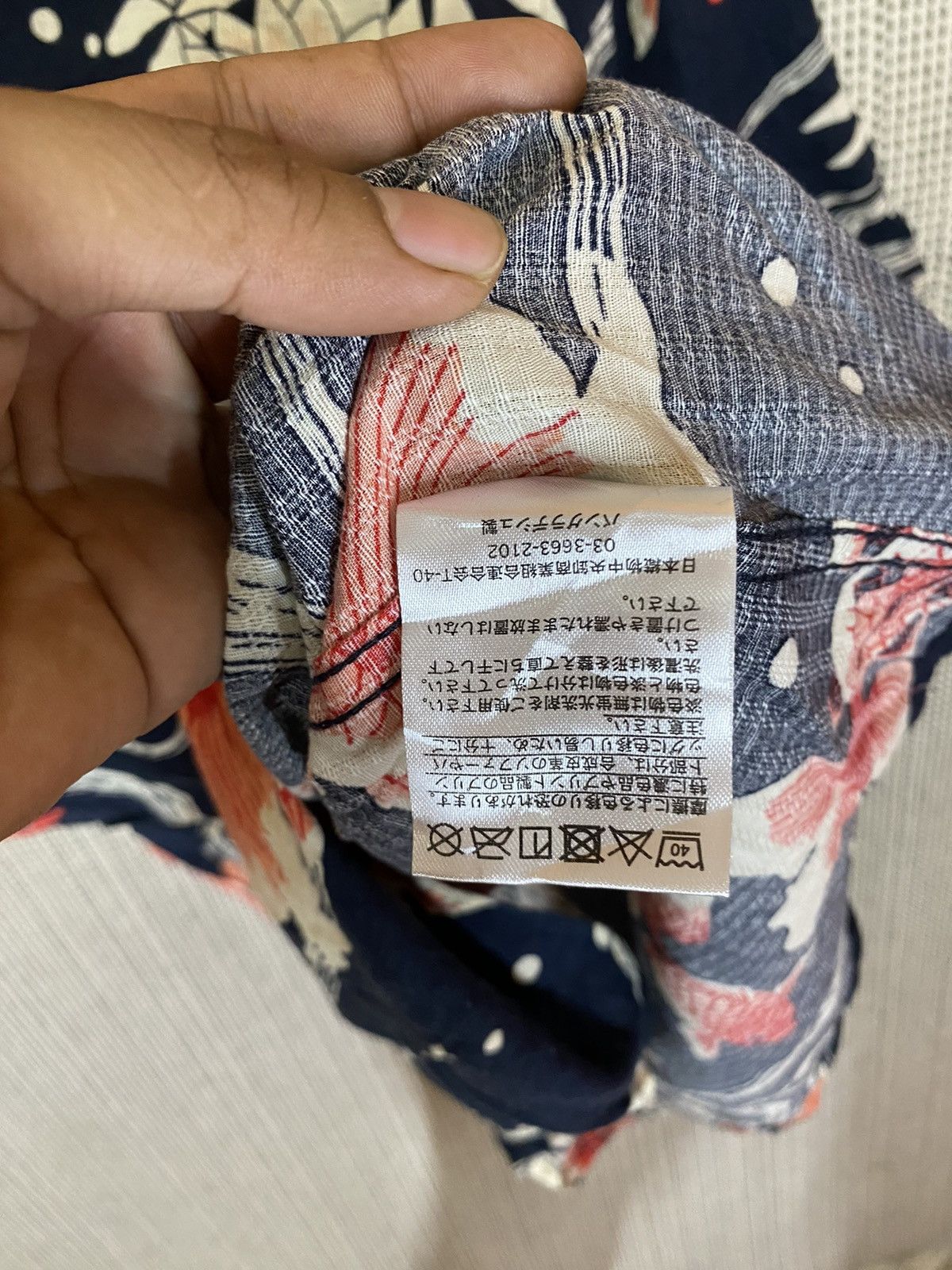 Designer × Japanese Brand × Vintage 🔥Japanase brand shirt button ups fullprinted fish nicedesign Size US L / EU 52-54 / 3 - 6 Thumbnail