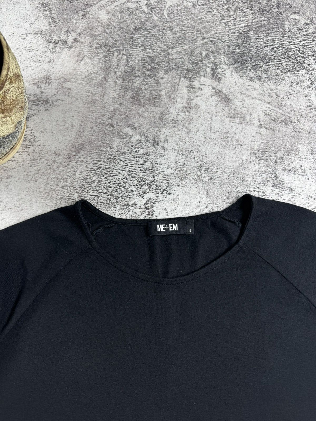 ME+EM 2 Dresses ME+EM Women’s Relaxed Fit T-Midi Casual Shirt Tunic Black Navy 12 Size Size XL / US 12-14 / IT 48-50 - 12 Thumbnail