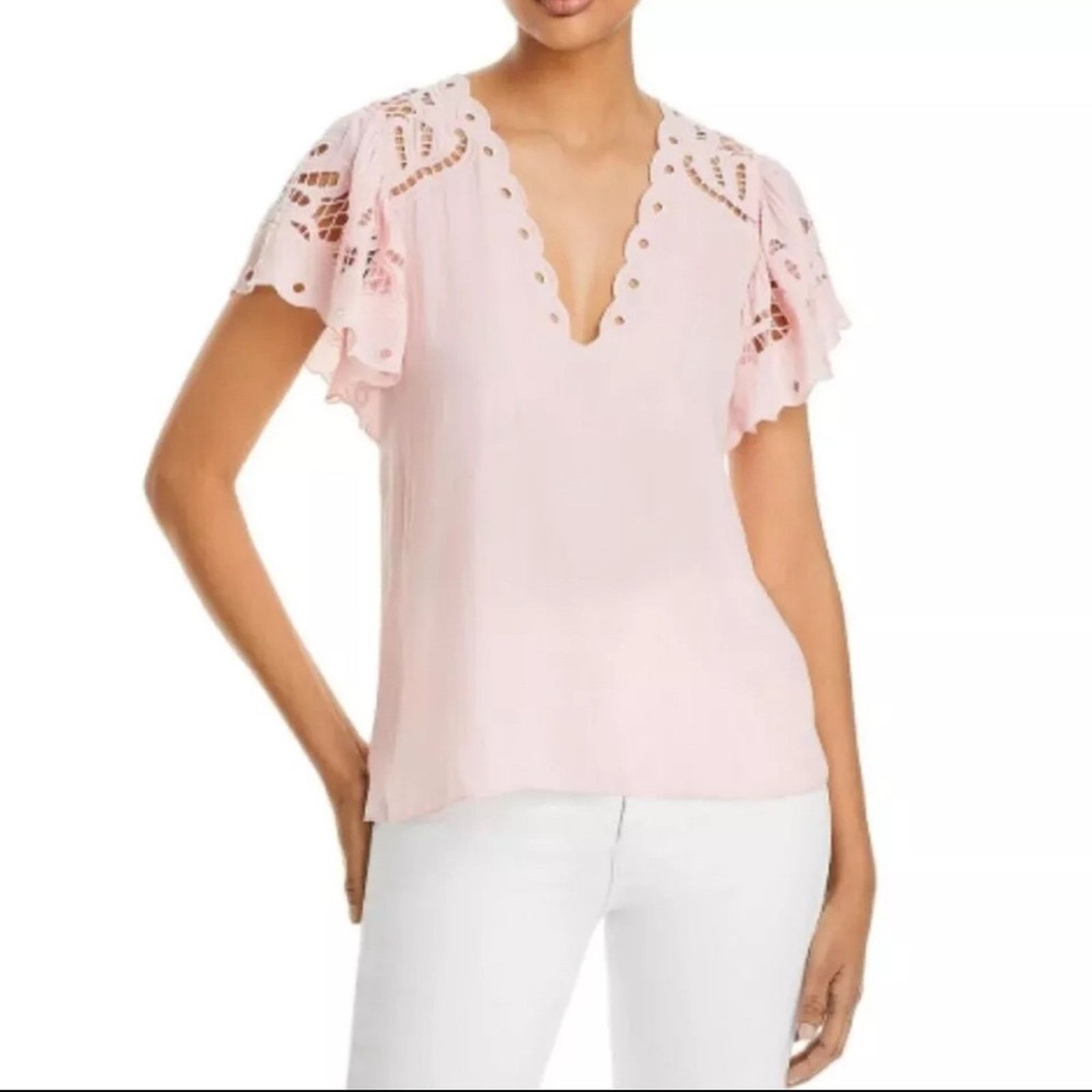 Ramy Brook Ramy Brook Rochelle Top in Pink Size S / US 4 / IT 40 - 2 Thumbnail
