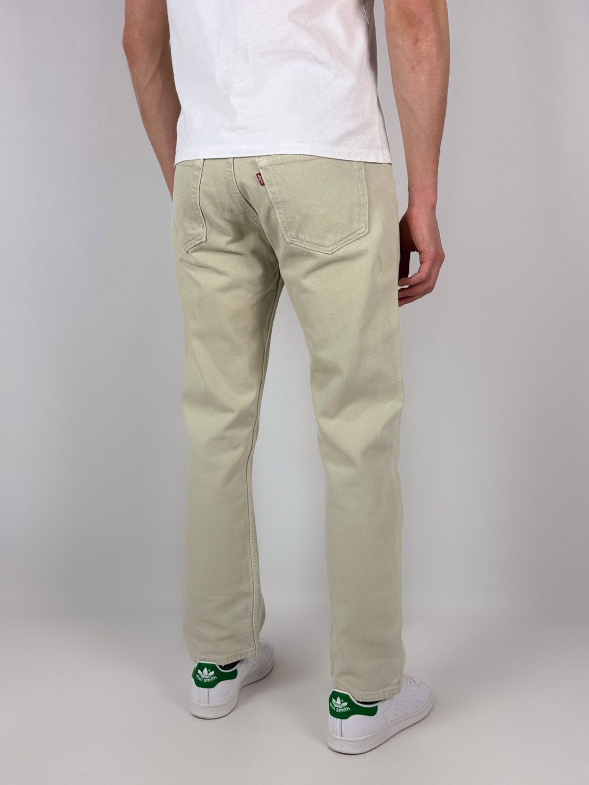 Levi's 1990’s Vintage Faded Levi’s 501 Light Beige Jeans Pants Size US 32 / EU 48 - 2 Thumbnail