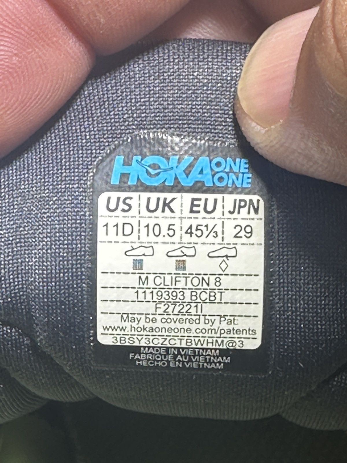 Hoka Hoka Clifton 8 Blue Coral/Butterfly Men's 11D Running Size US 11 / EU 44 - 7 Thumbnail