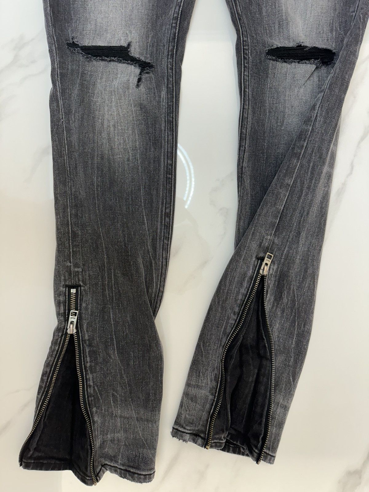 Ksubi Van Winkle Chamber side zip skinny fit jeans Size US 32 / EU 48 - 4 Thumbnail