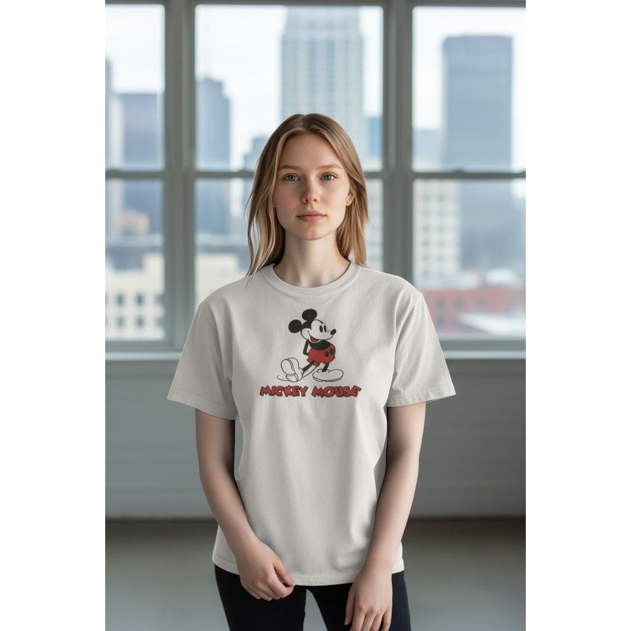 Disney Vintage Y2K Disney Mickey Mouse Graphic T-Shirt White Tee XL Size XL / US 12-14 / IT 48-50 - 1 Thumbnail