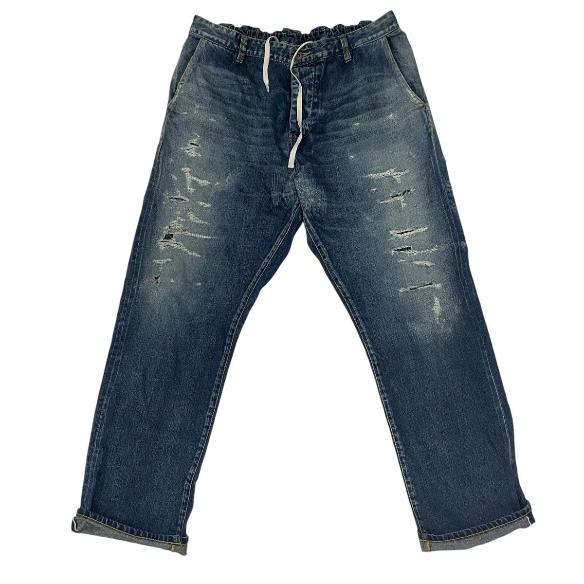 Japanese Brand Vintage Aozora Selvedge Redline Denim Jeans Size US 32 / EU 48 - 1 Thumbnail