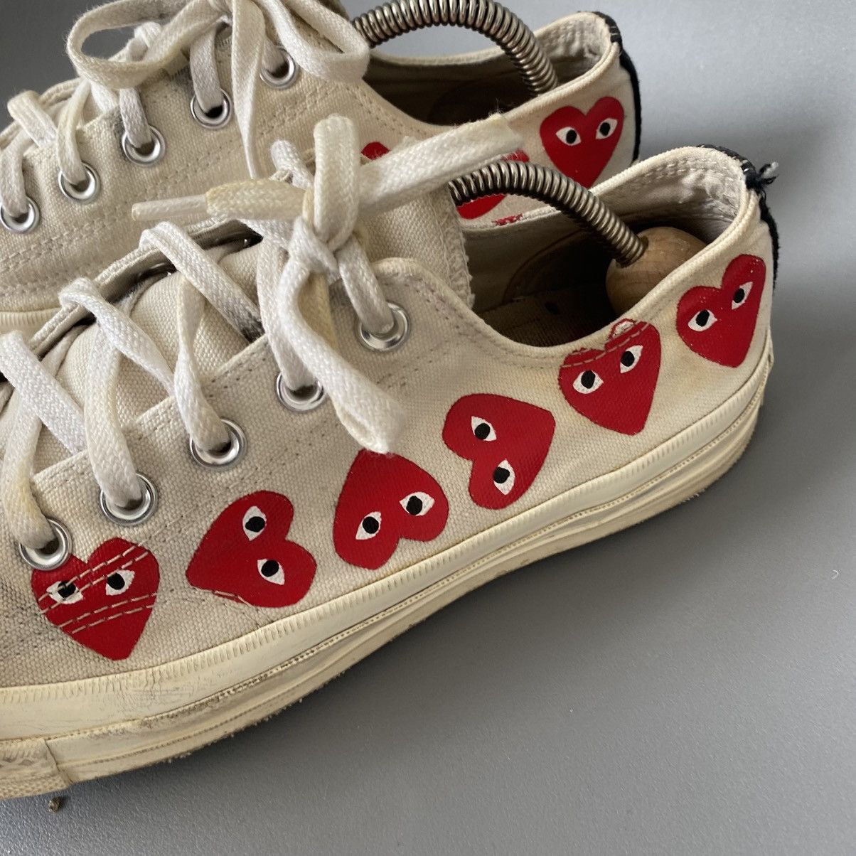 Comme des Garcons PLAY Vintage Play Comme Des Garçons Monogrammed y2k shoes Size US 7 / EU 40 - 4 Thumbnail