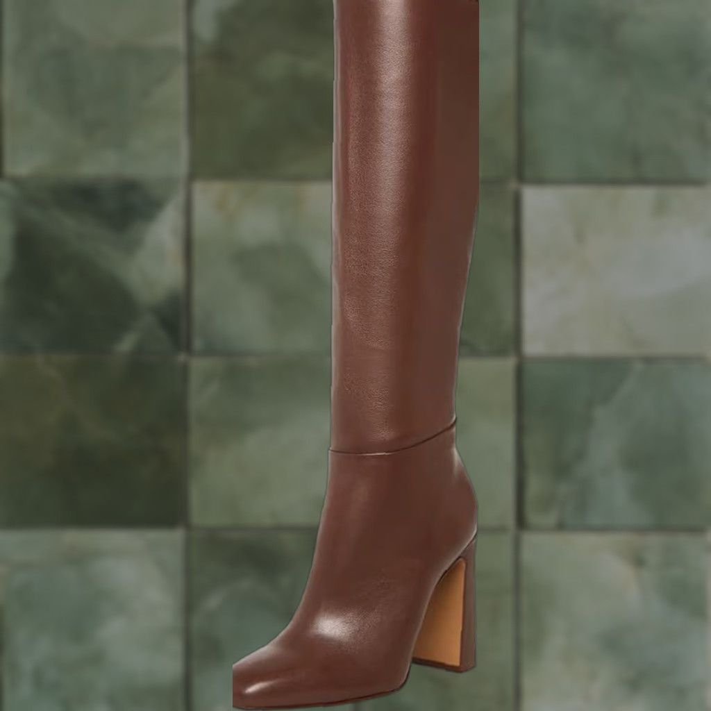 Steve Madden Steve Madden Women's Ally Knee-High Boots Brown Leather Riding Boot Size US 11 / IT 41 - 1 Preview