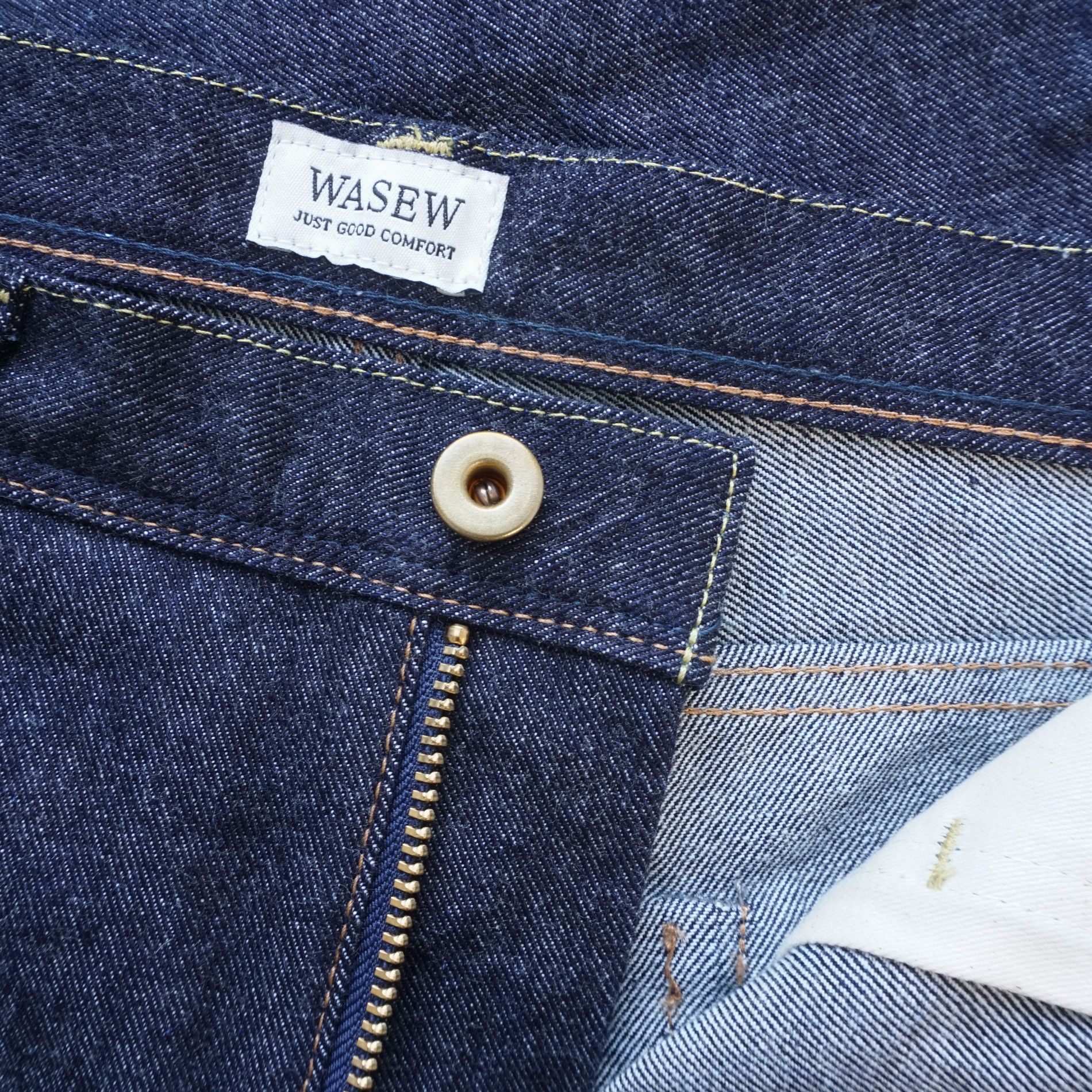 Japanese Brand WASEW 0110 W34 x L32 LHT Japanese Selvedge Jeans Size US 34 / EU 50 - 5 Thumbnail