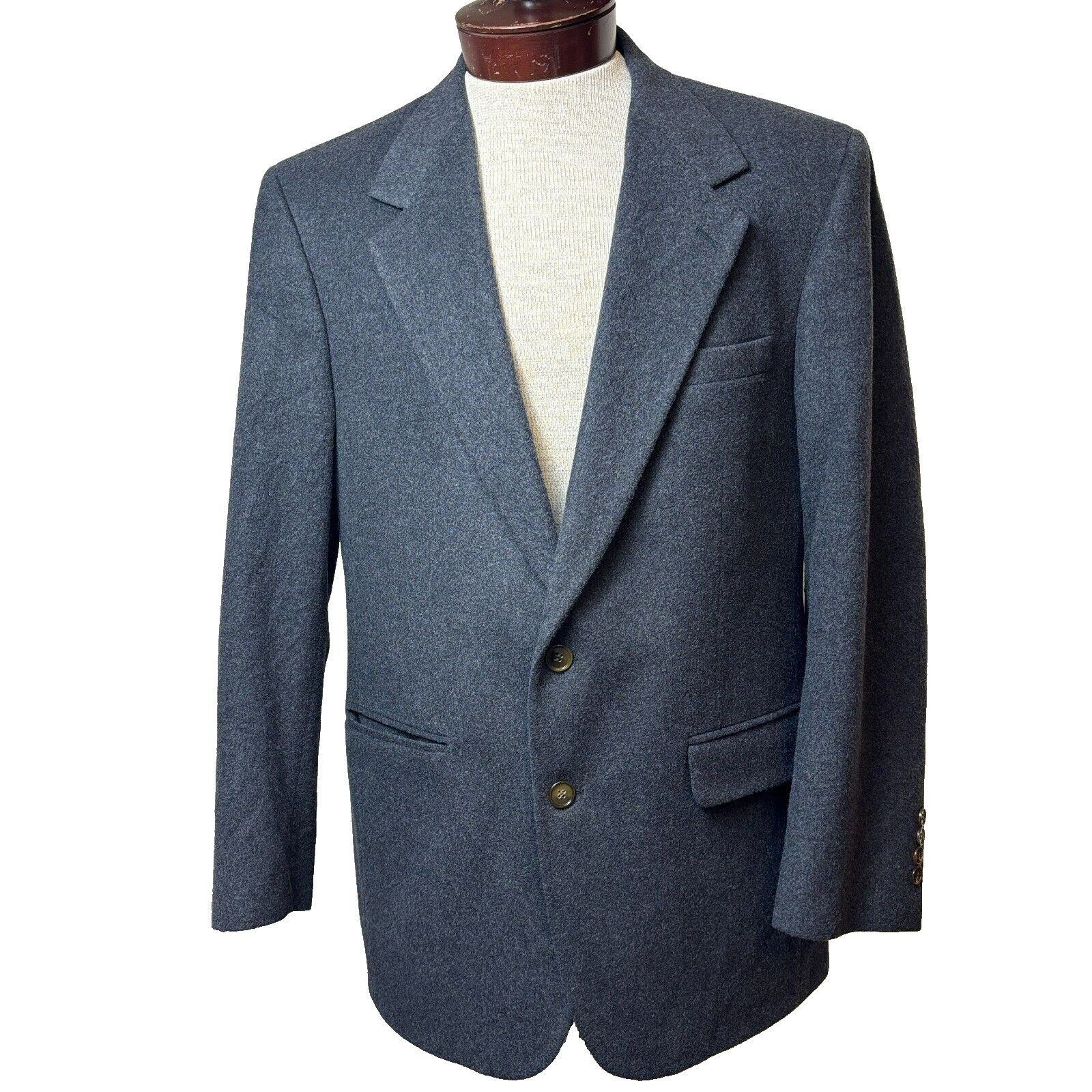 Bill Blass Bill Blass Men's 42R Charcoal Gray Sport Coat Blazer Baby So Size 42R - 1 Thumbnail