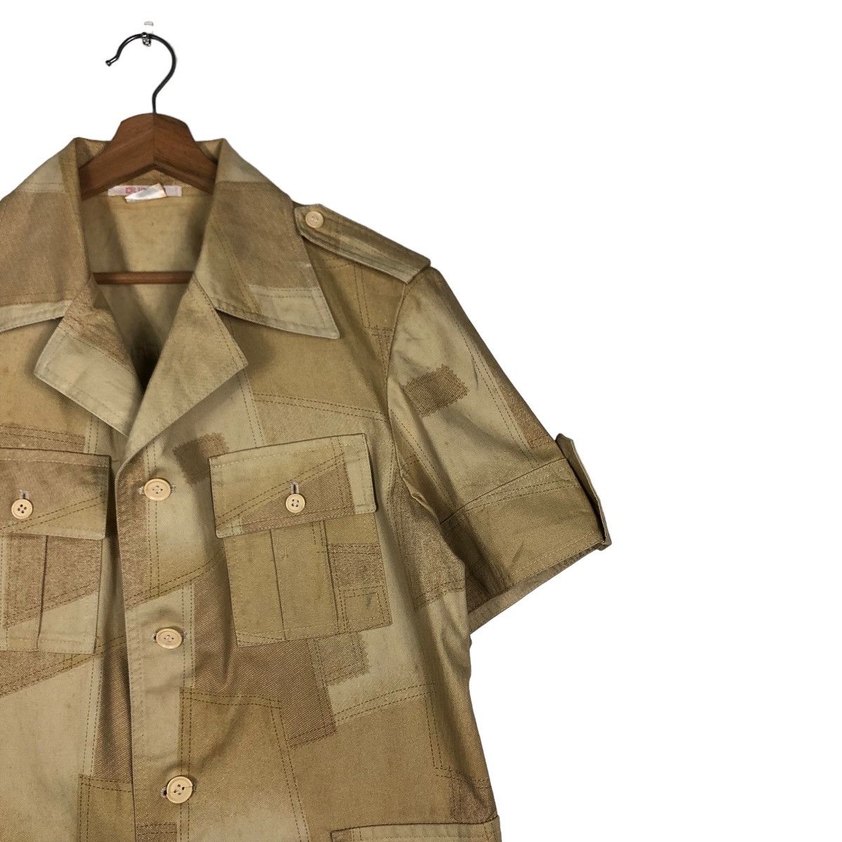 Japanese Brand Vintage Painted Patch Work Shirt Jacket DUrban Issey Miyake Size US M / EU 48-50 / 2 - 6 Thumbnail