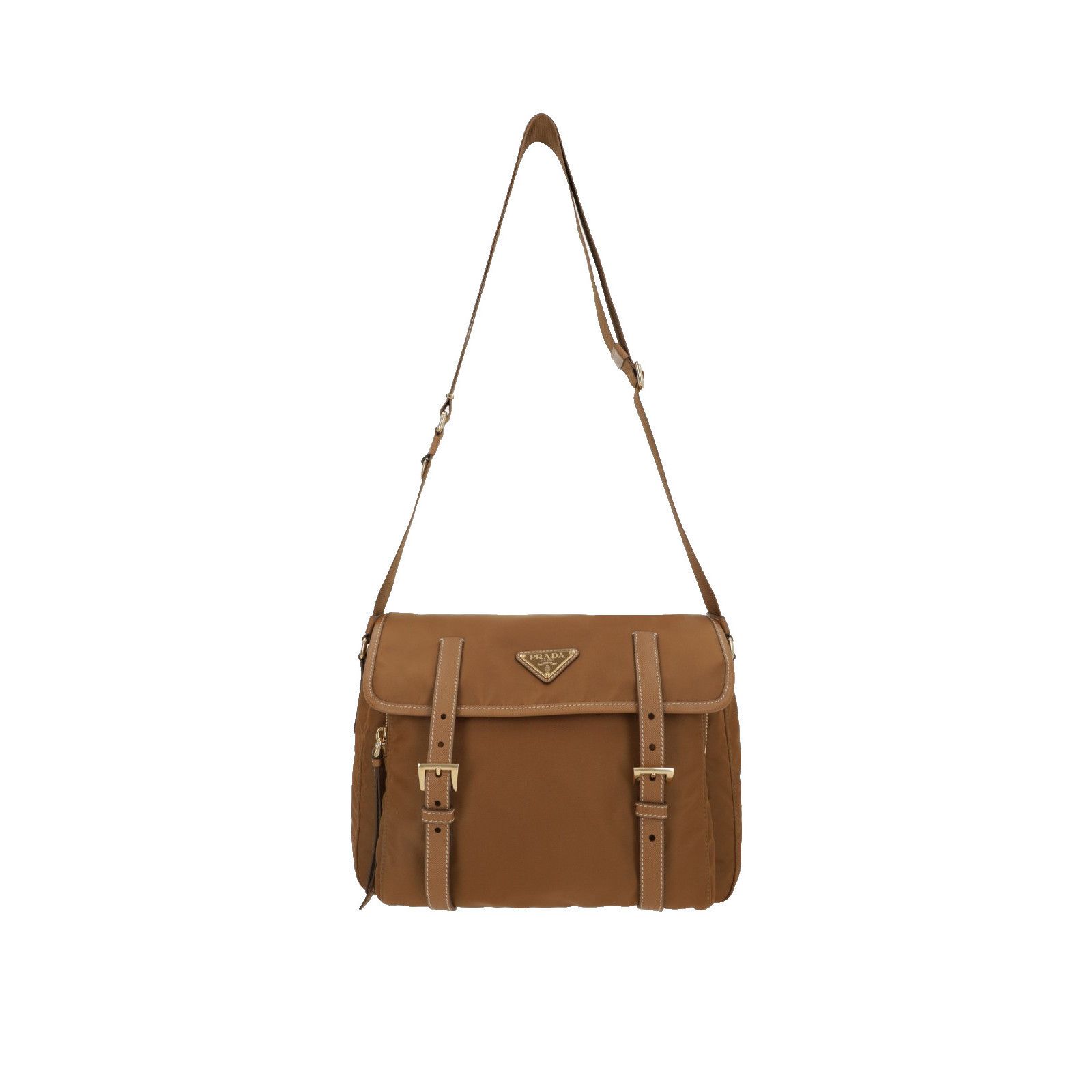 Prada PRADA Caramel Medium Re-Nylon Messenger Bag New & Authentic Size ONE SIZE - 1 Thumbnail