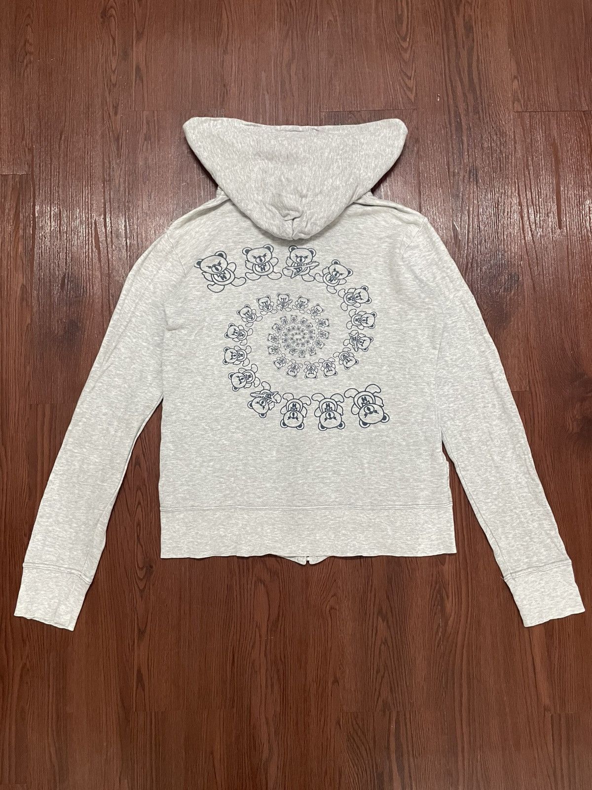 Hysteric Glamour Rare Hysteric Glamour Bear Spiral Zip-up Hoodies Size ONE SIZE - 1 Thumbnail