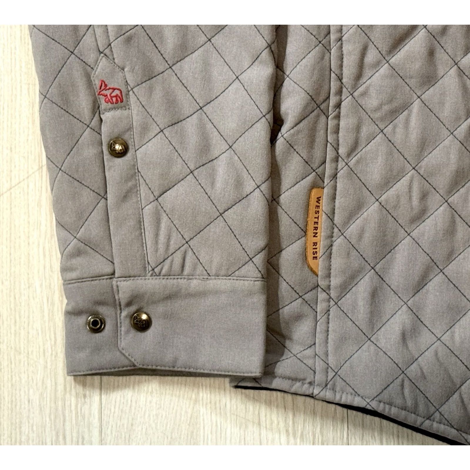 Vintage Western Rise AirLoft Quilted Jacket Large Men’s Jacket Shacket Hiking Gore? No, Brand, Quilted, Insulated, Weathergear, Gray, L Size US L / EU 52-54 / 3 - 6 Thumbnail