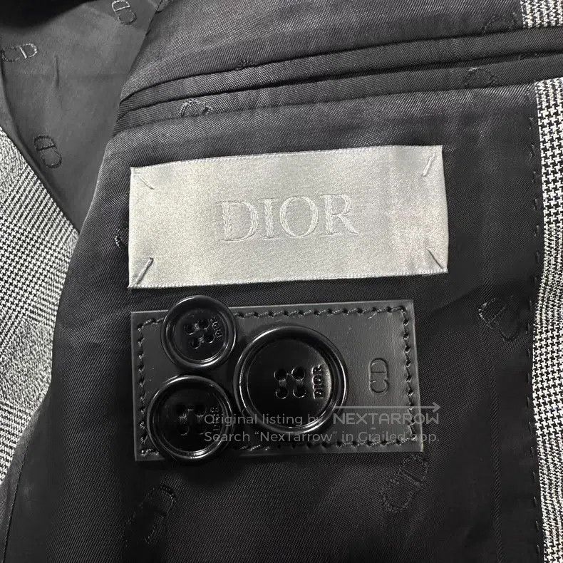 Dior Dior Qianniao Grid Woollen Suit Size 46R - 4 Thumbnail