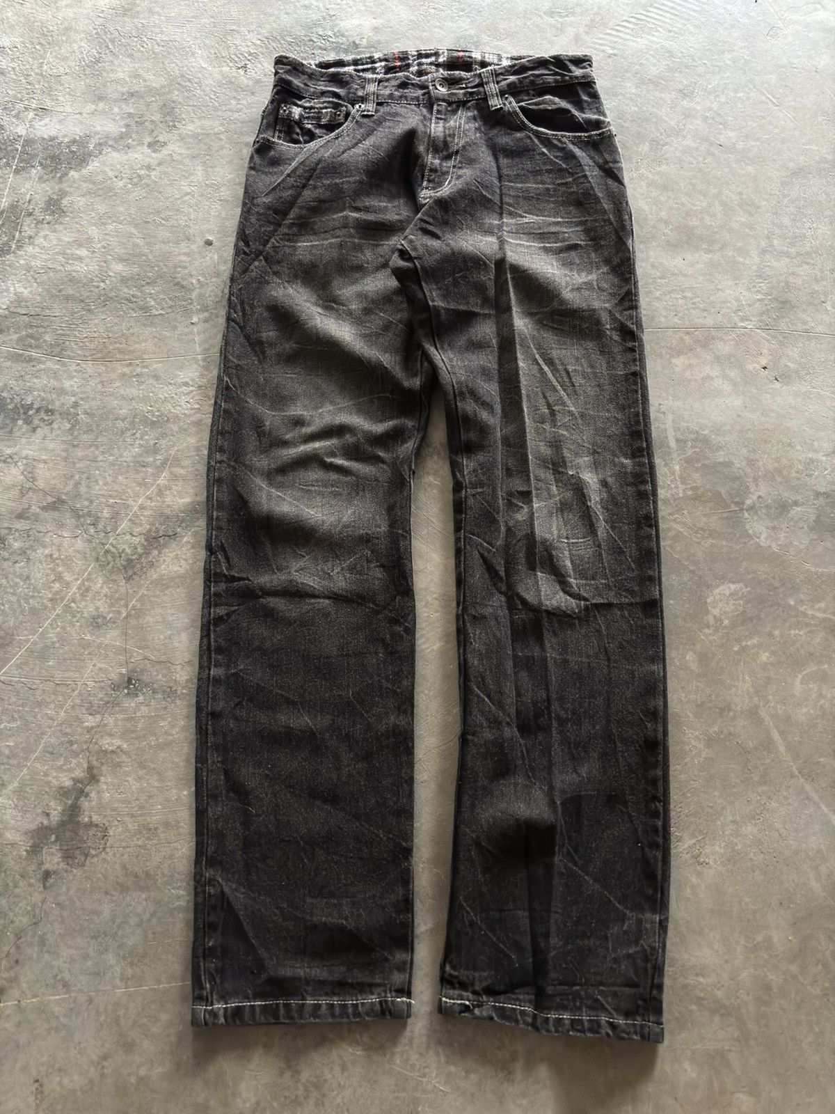 Hysteric Glamour Y2K wing stimulator backhit design punk gothic washed jeans Size US 30 / EU 46 - 2 Thumbnail