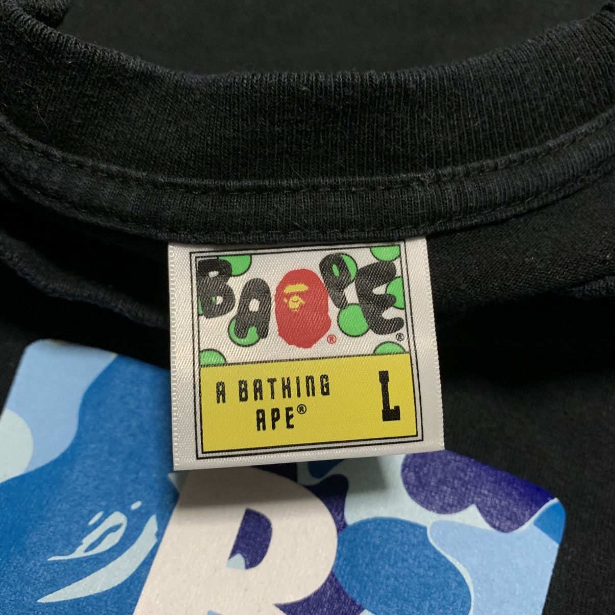 Bape Bape Large Blue ABC Punctuation Black Tee A Bathing Ape Size US L / EU 52-54 / 3 - 4 Thumbnail