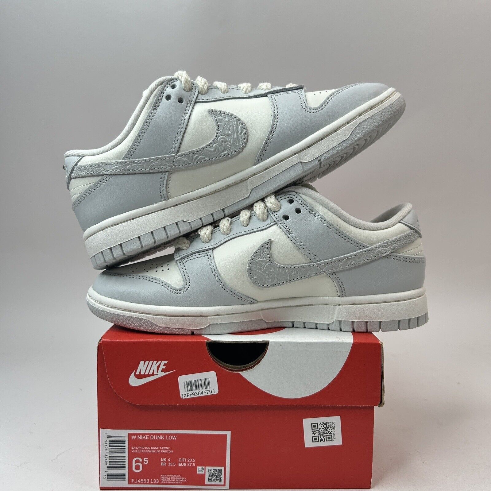 Nike Nike Dunk Low WMNS “Needlework/Grey Sail Tawny” 2023 Size US 6.5 / IT 36.5 - 3 Thumbnail
