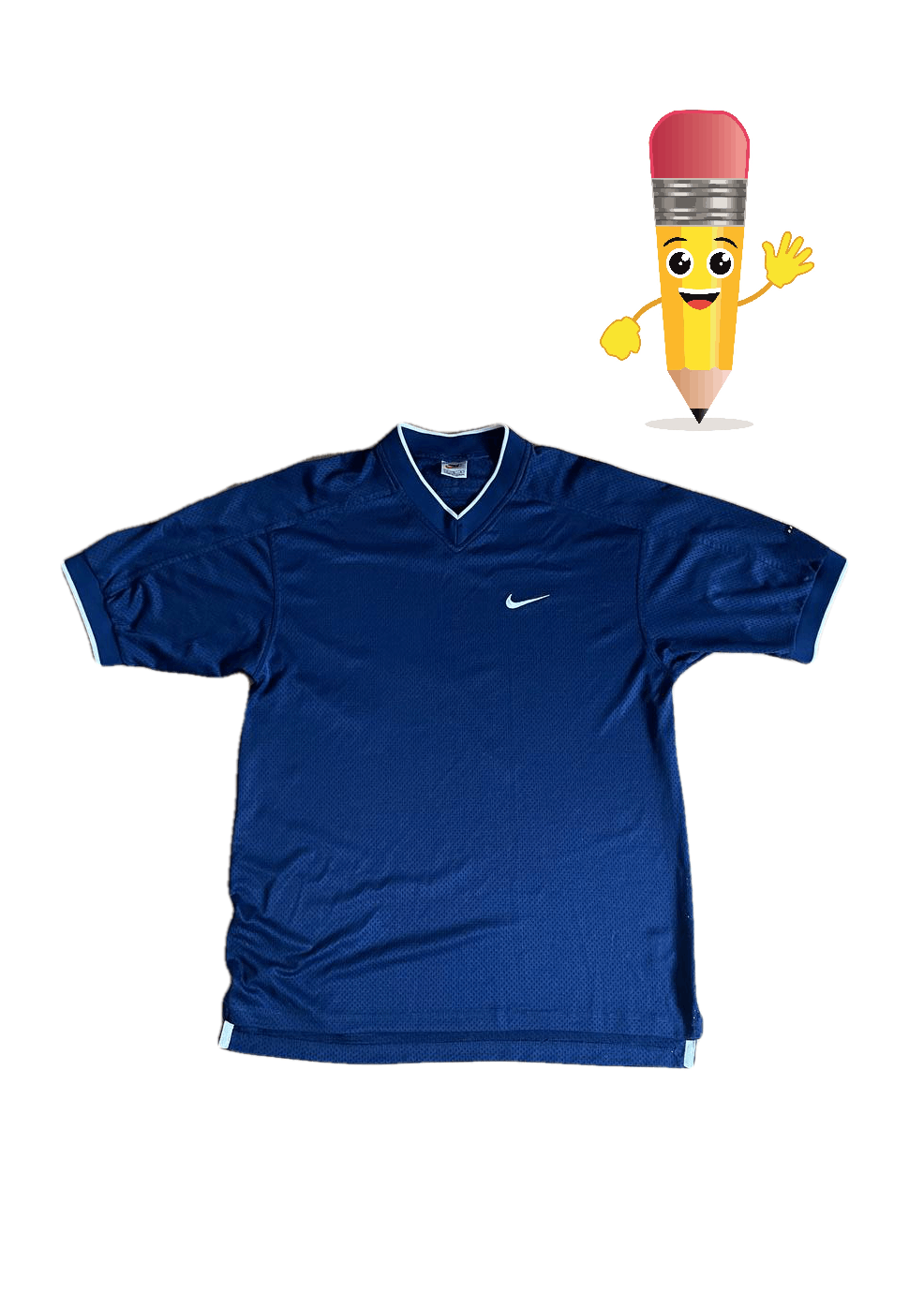 Nike × Vintage Nike Vintage Mesh T-shirt DRI-F.I.T. 90s Size US L / EU 52-54 / 3 - 1 Thumbnail