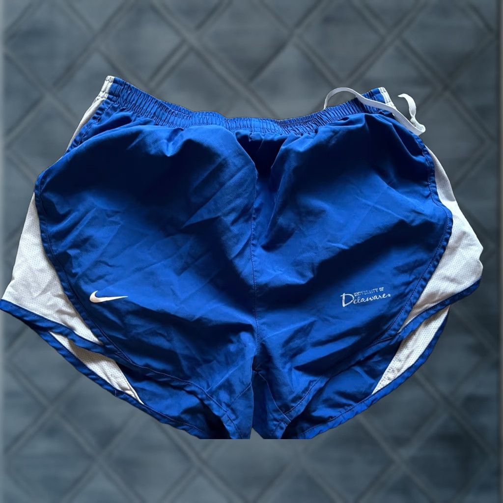Nike Nike Dri Fit Tempo Running Shorts Blue Lined Women's Medium Active Delaware UNIV Size 32" / US 10 / IT 46 - 1 Thumbnail