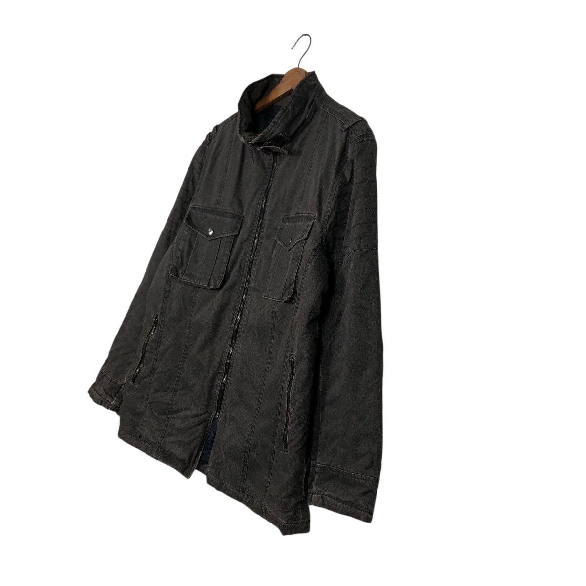 Japanese Brand 📌Vintage Biker Chore Jacket Create Barefoot Issey Miyake Size US L / EU 52-54 / 3 - 3 Thumbnail