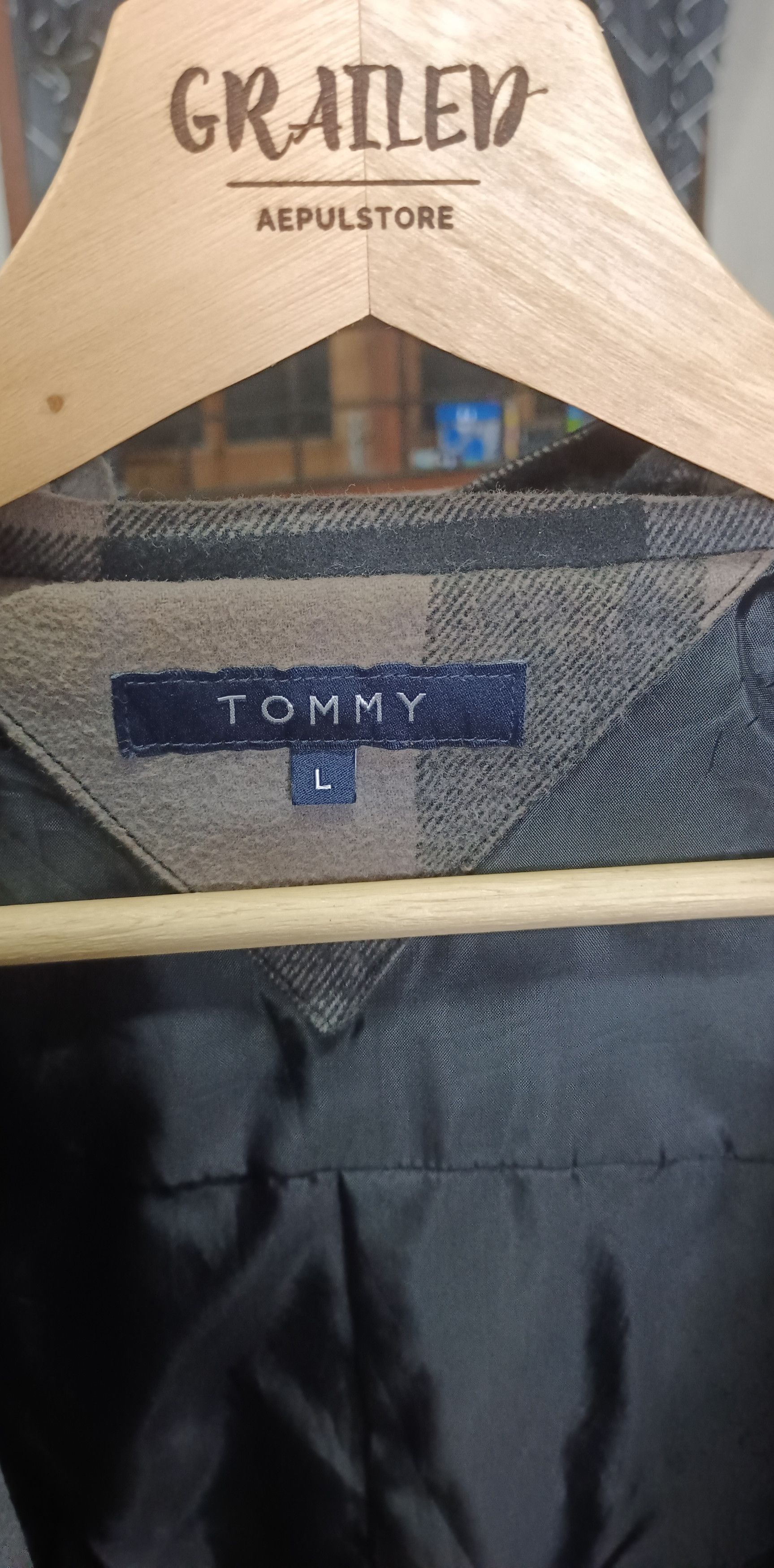 Tommy Hilfiger Tommy Nylon Men Jacket Embroidery Signature Logo Size US L / EU 52-54 / 3 - 12 Thumbnail