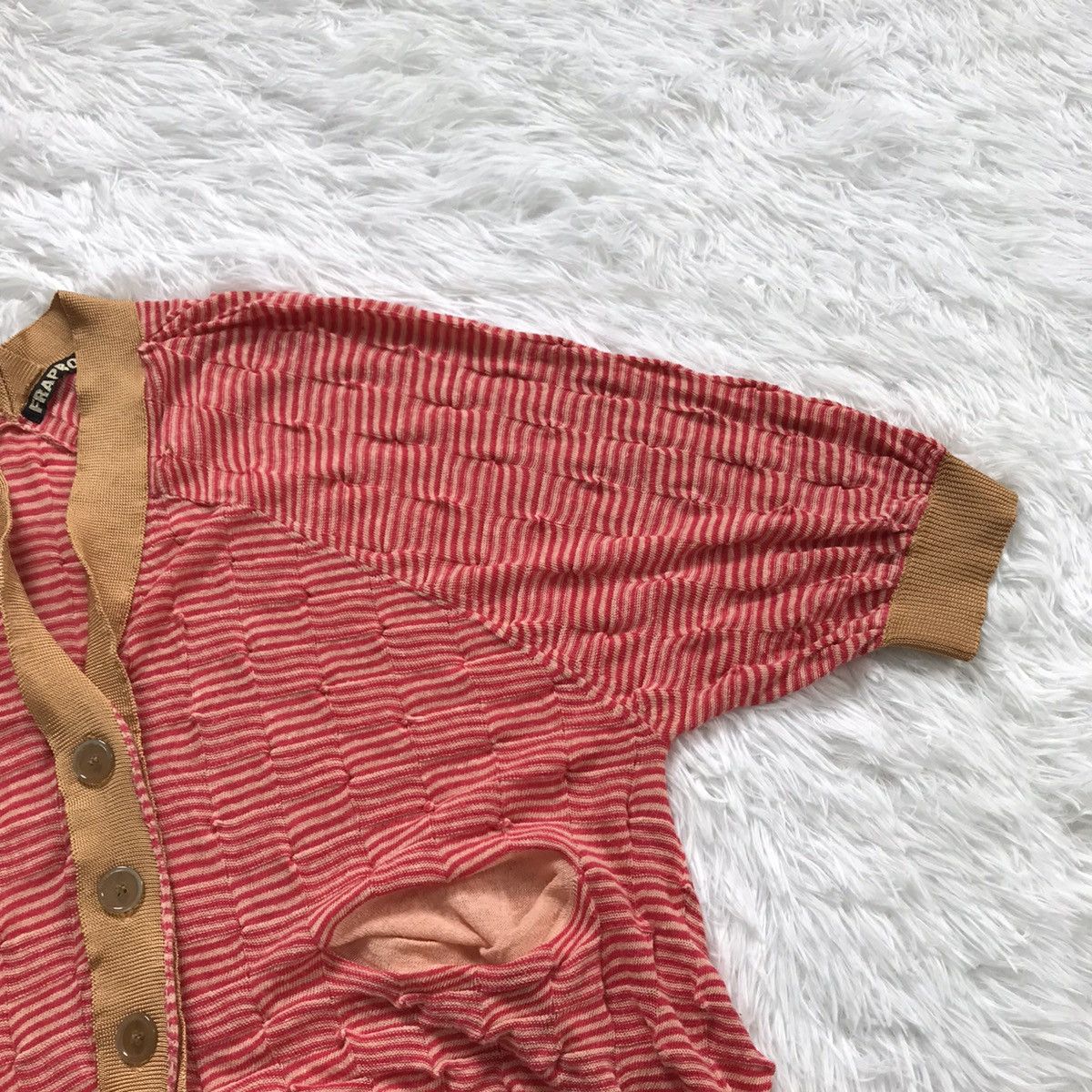 Frapbois Frapbois red stripes cardigan Size S / US 4 / IT 40 - 5 Thumbnail