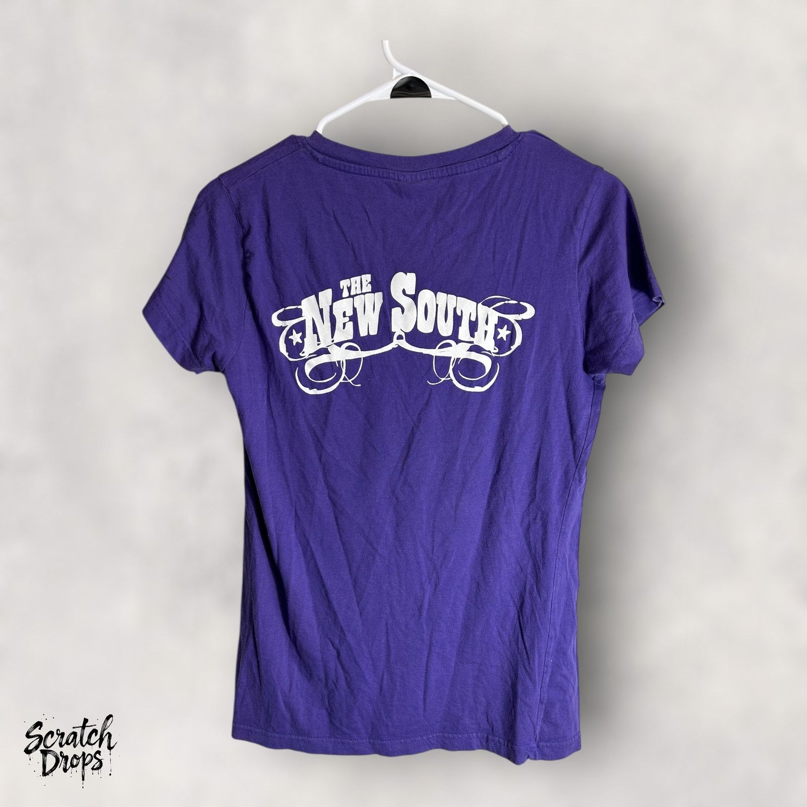 Other New South Women's XL Purple V Neck T-Shirt Casual Top Tee Size XL / US 12-14 / IT 48-50 - 3 Thumbnail