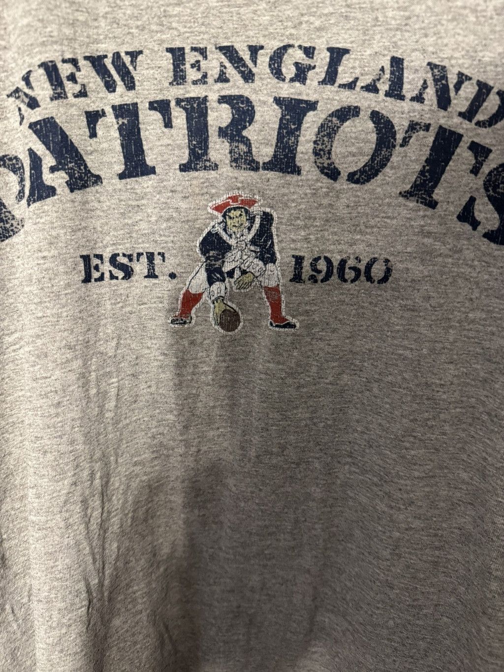 Reebok New England Patriots Reebok T-Shirt Men XL (?) Gray T-Shirt Size US XL / EU 56 / 4 - 5 Thumbnail