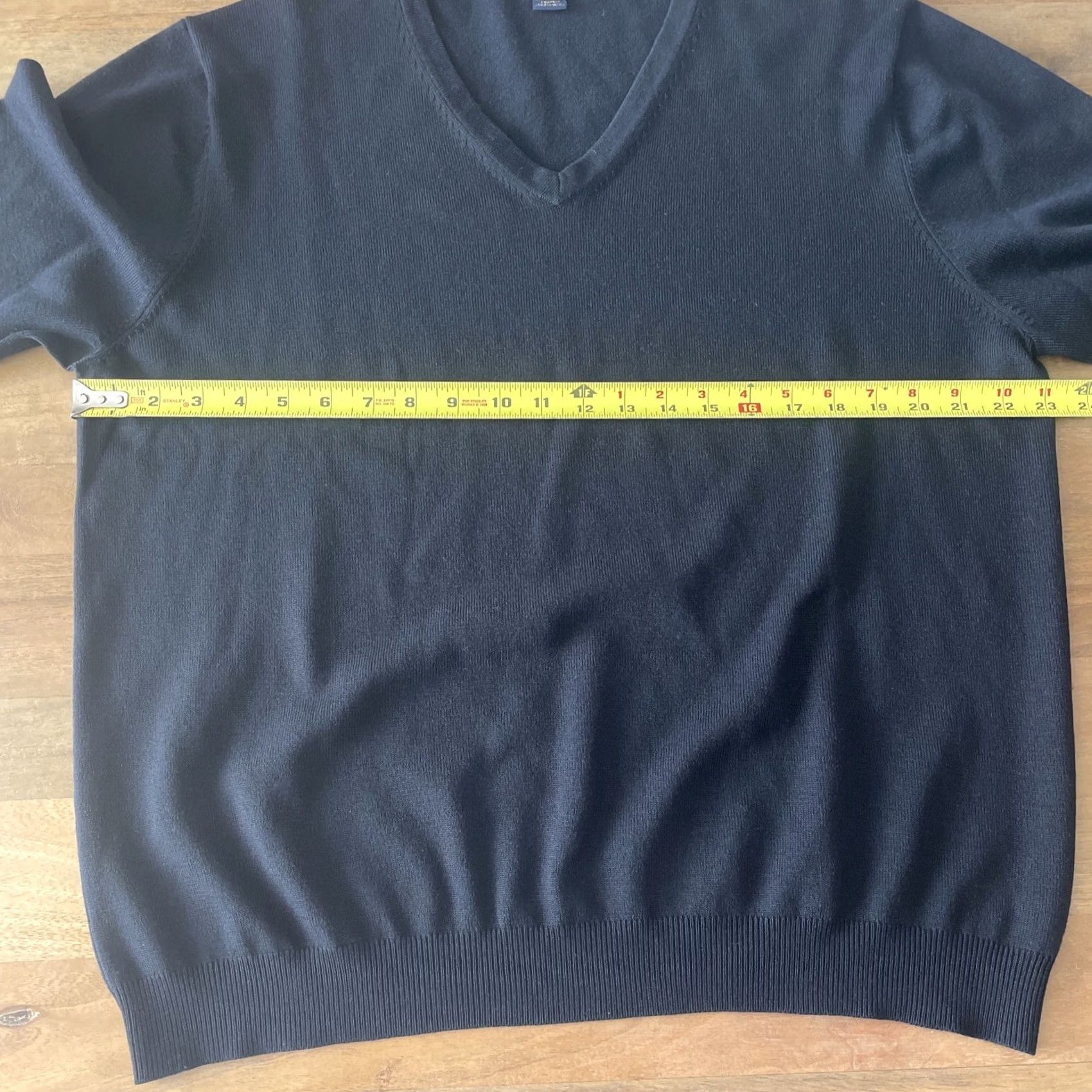 Brooks Brothers Brooks Brothers Mens XL Black Merino Wool Sweater Jumper Sweatshirt Pullover V-Neck Size US XL / EU 56 / 4 - 5 Thumbnail