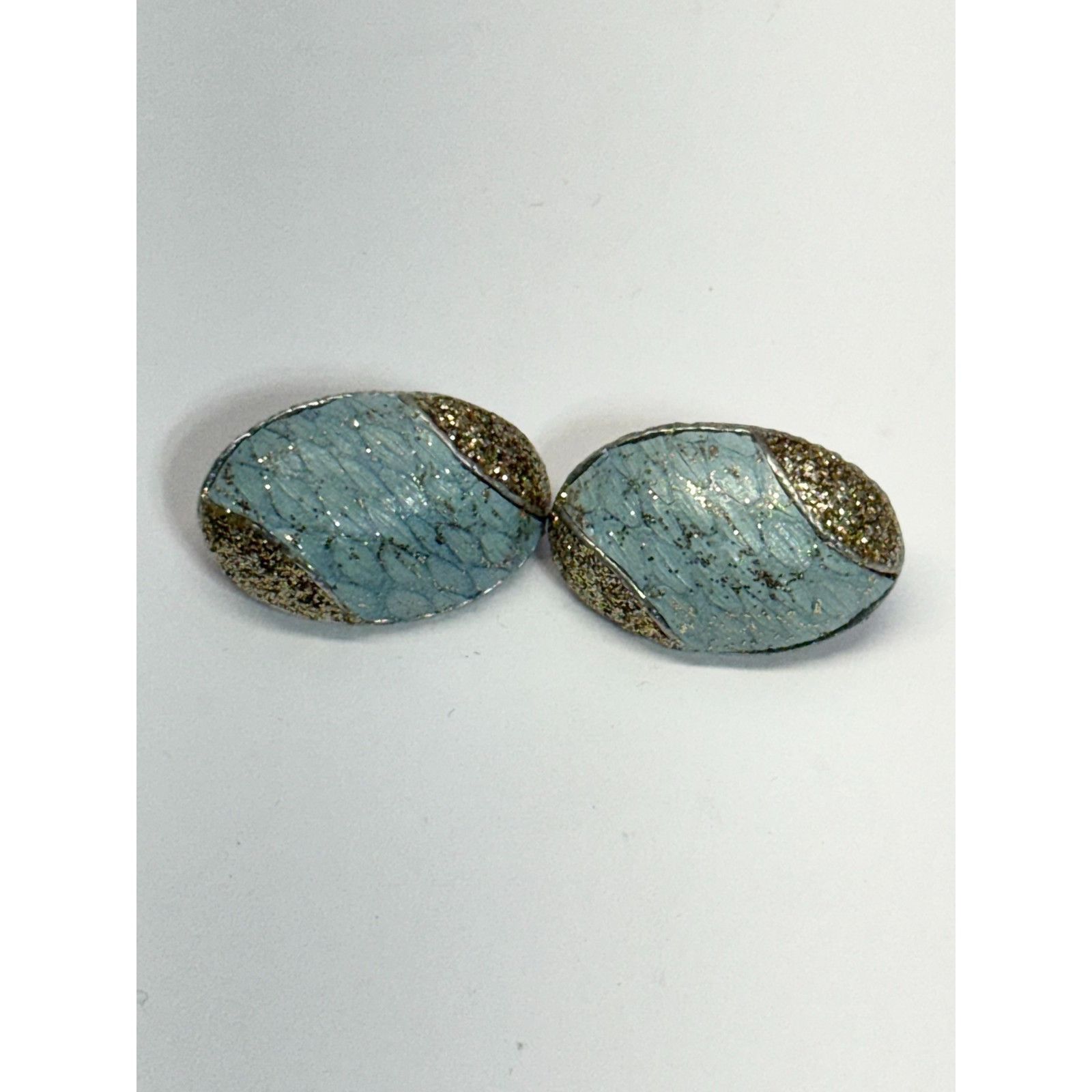 Other Vintage KMO blue sparkle clip on earrings Size ONE SIZE - 3 Thumbnail