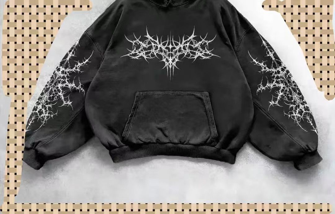 Vintage Streetwear Oversized Printed Hoodie Size US M / EU 48-50 / 2 - 2 Thumbnail