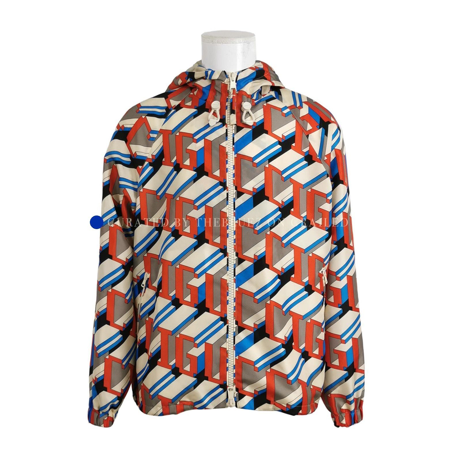 Gucci Geometric Logo Zip Jacket in Multi Size US S / EU 44-46 / 1 - 1 Thumbnail