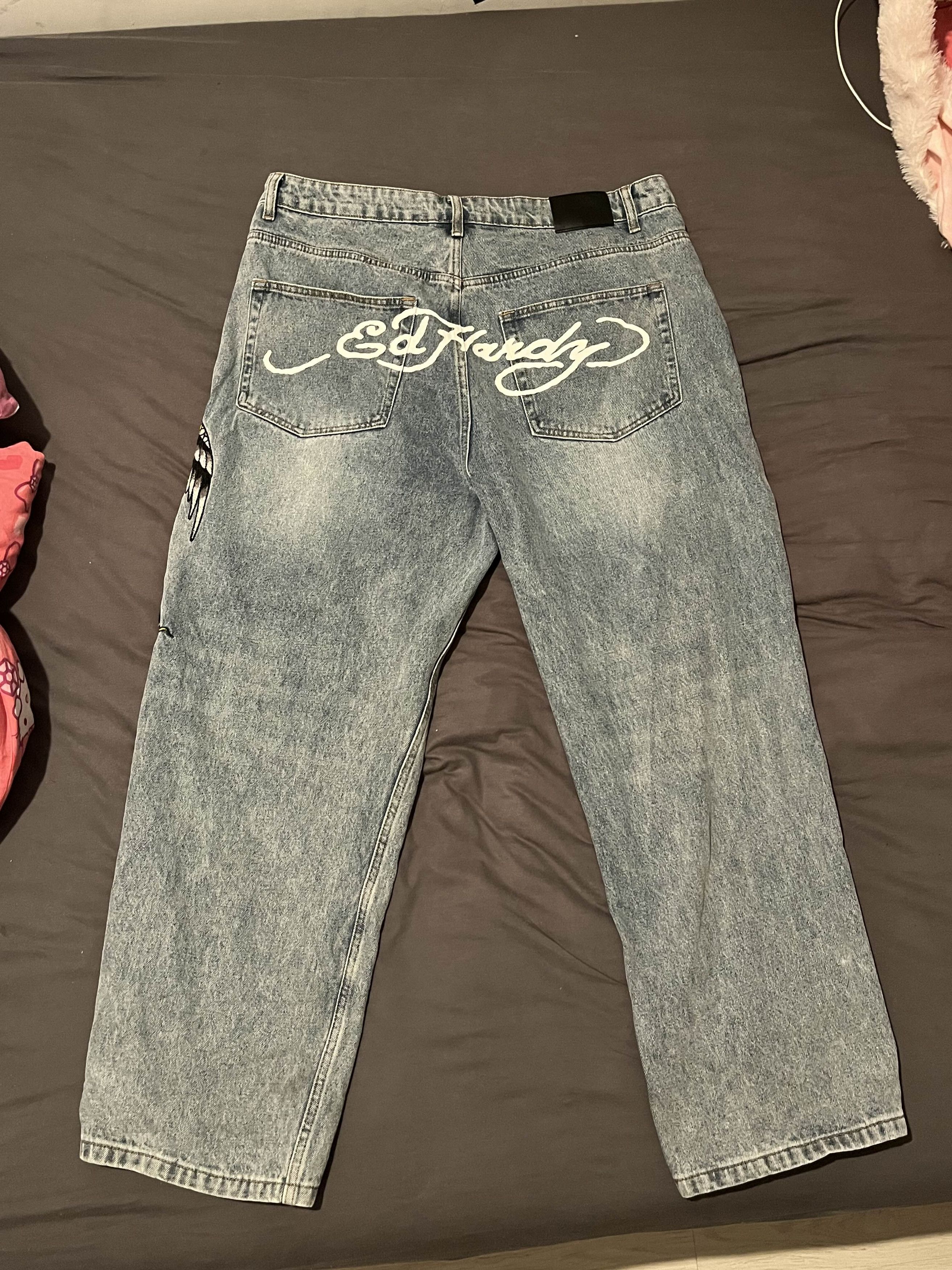 Ed Hardy Baggy Jeans 90s Size US 30 / EU 46 - 2 Thumbnail