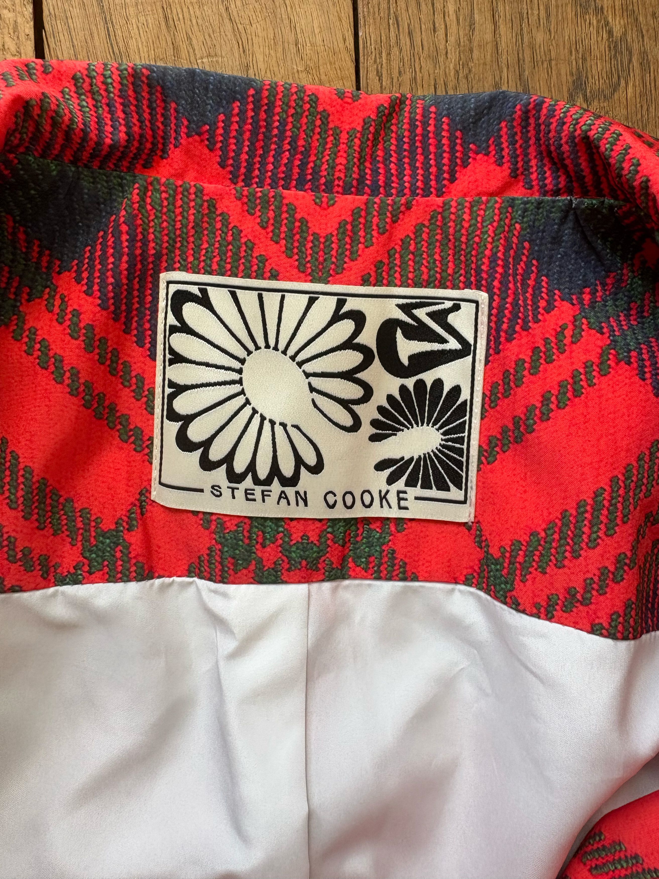 Stefan Cooke Stefan Cooke SS19 Red Tartan Print Nylon Coat Size US S / EU 44-46 / 1 - 4 Thumbnail