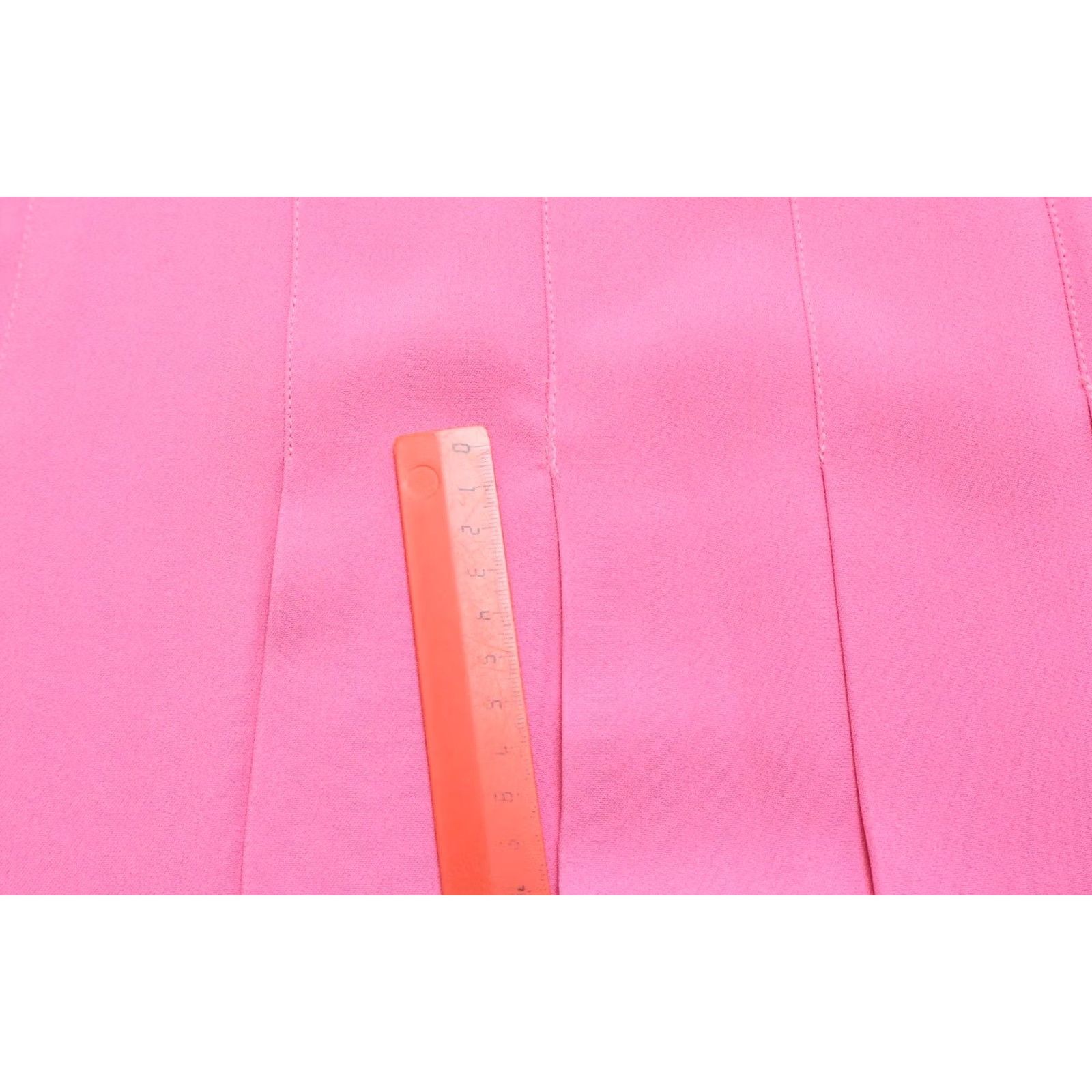 Pinko Chicca Lualdi Skirt Women Medium Pleated Wrap Snap Button Pink Midi Size 32" / US 10 / IT 46 - 8 Thumbnail
