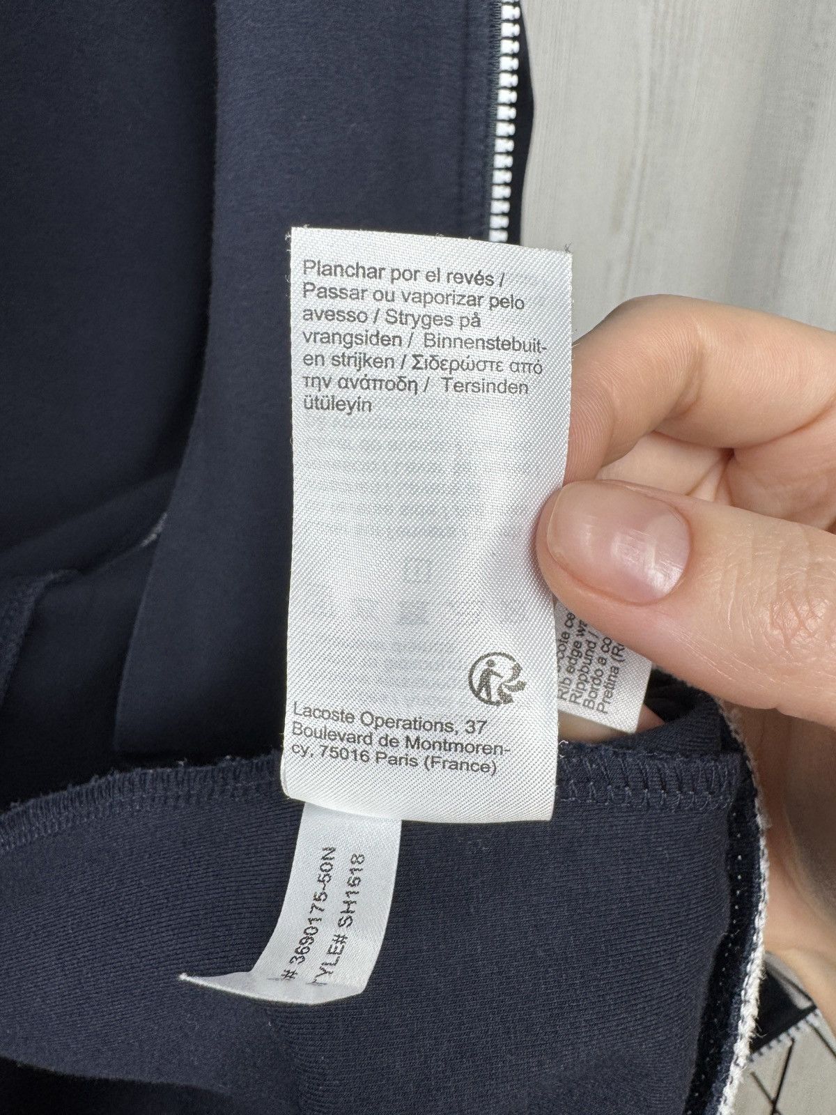 Lacoste Lacoste navy blue full zip track top jacket Size US S / EU 44-46 / 1 - 14 Thumbnail