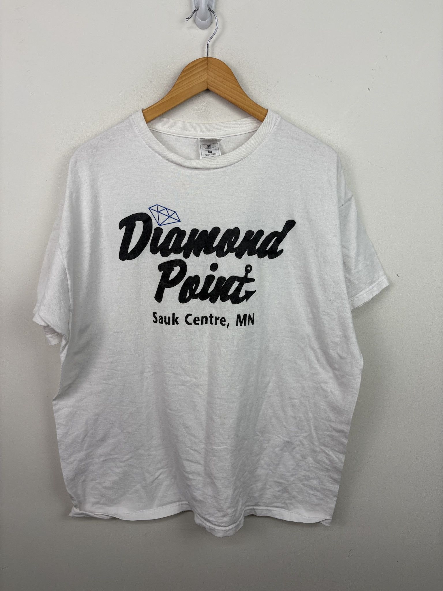 Vintage Vintage 2000's Y2K Diamond Point Tee shirt Size US XXL / EU 58 / 5 - 1 Thumbnail