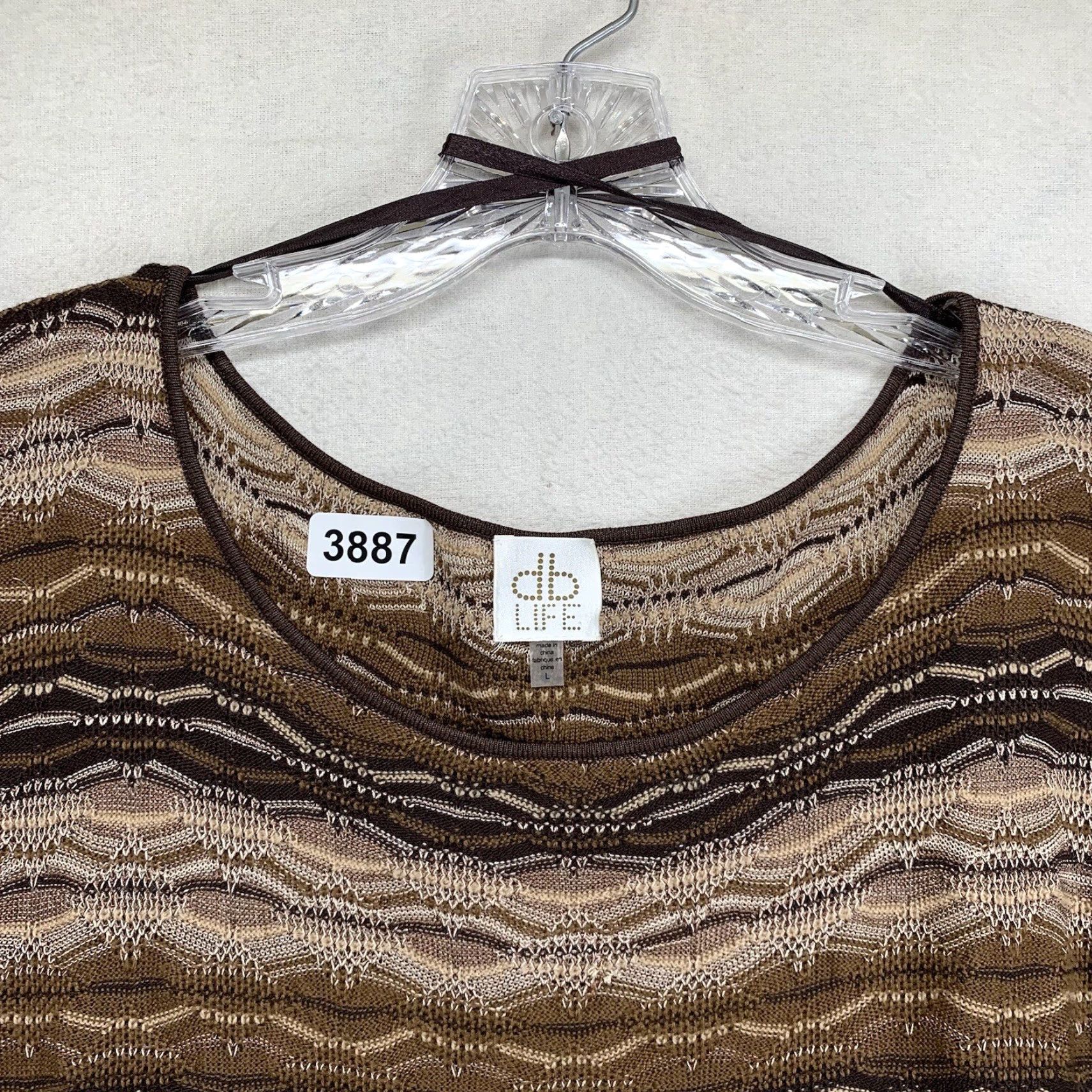 Vintage VINTAGE DB Life Women’s Sweater Pullover Short Sleeve Knit Casual 80s 90s Brown Size L Size L / US 10 / IT 46 - 4 Thumbnail