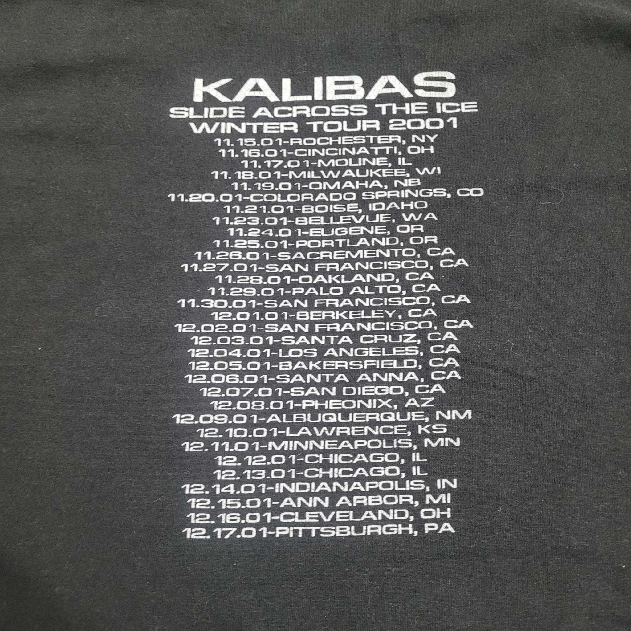 Band Tees × Vintage Kalibas Slide Across The Ice Winter Tour 2001 Shirt Size US XXL / EU 58 / 5 - 5 Thumbnail