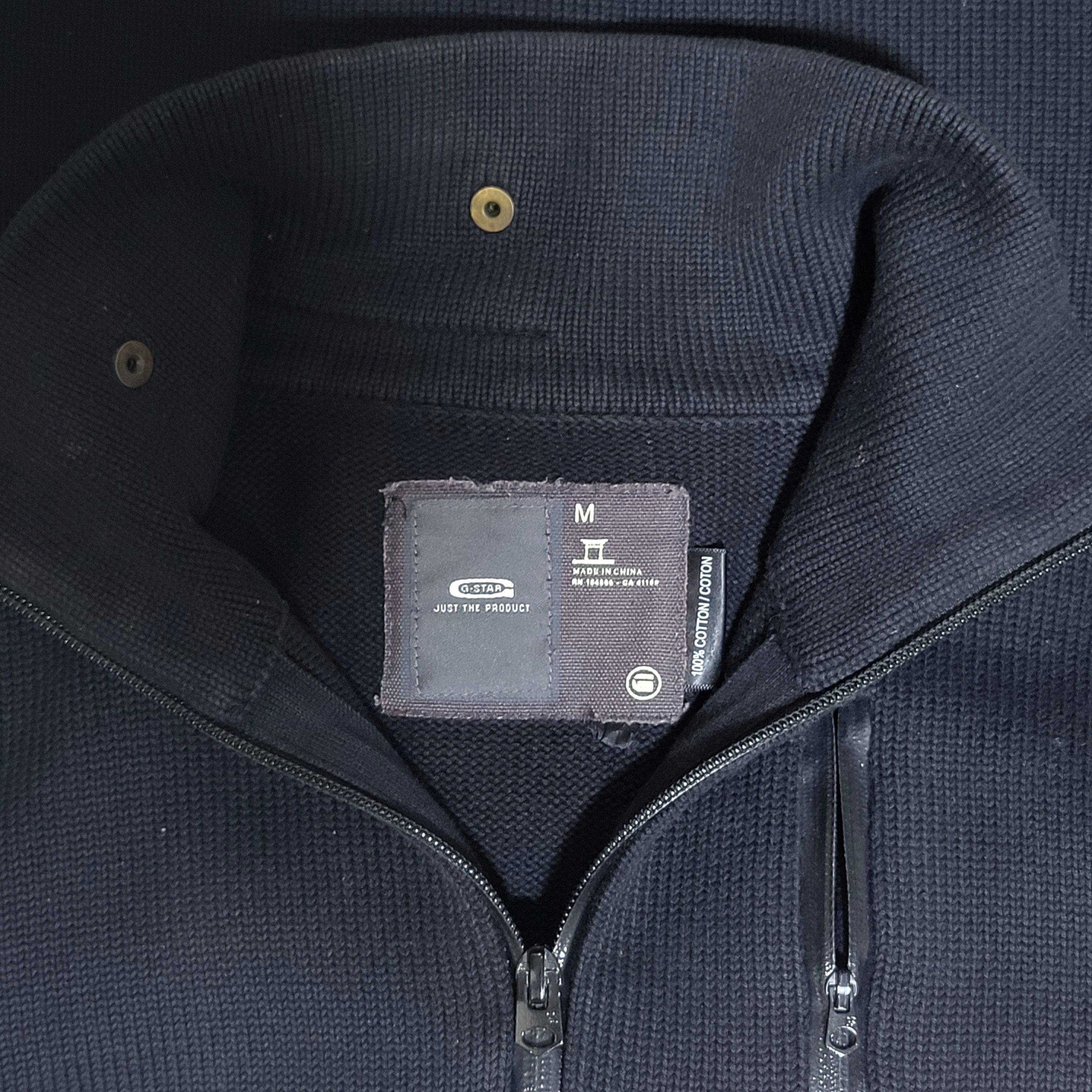G-Star G-Star Raw Y2K Black Full Zip Knit Sweater Jacket Size M Size US M / EU 48-50 / 2 - 2 Thumbnail