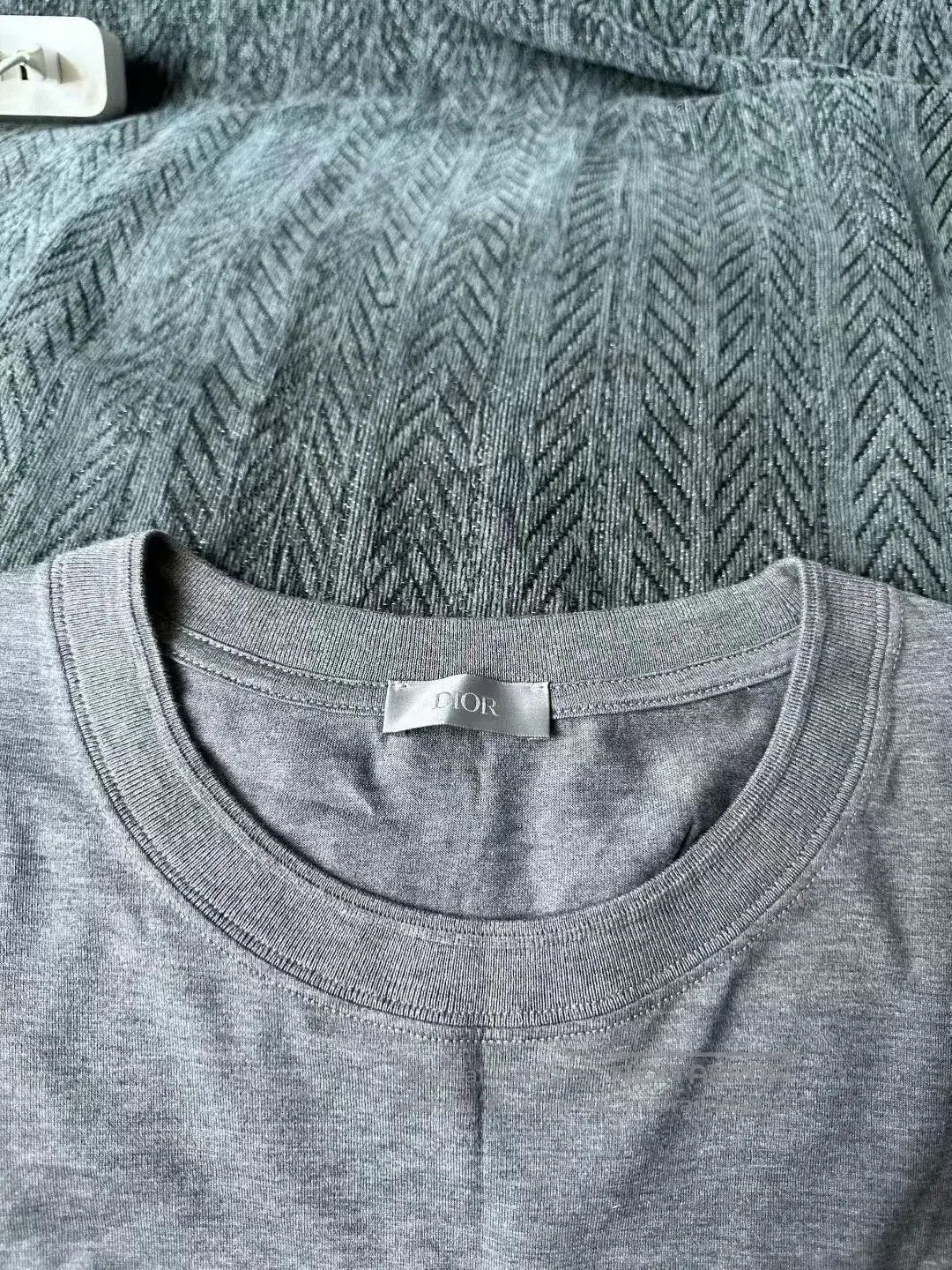 Dior Dior Gray Logo Short Sleeve T-Shirt. Size US L / EU 52-54 / 3 - 3 Thumbnail