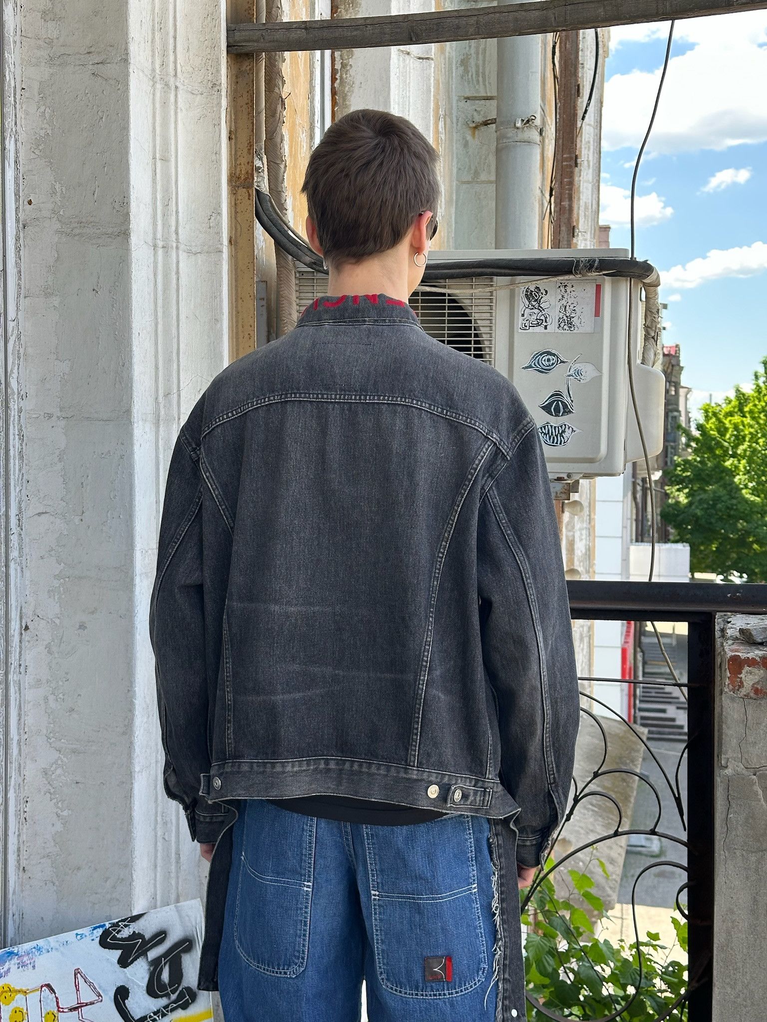 Balenciaga Balenciaga Denim Jacket Size US M / EU 48-50 / 2 - 2 Thumbnail