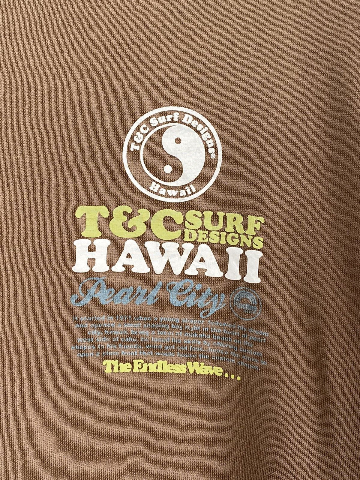 Japanese Brand Vintage T&C Surf Hawaii Brown Crewneck / Travis Flacko Scott Size US L / EU 52-54 / 3 - 4 Thumbnail