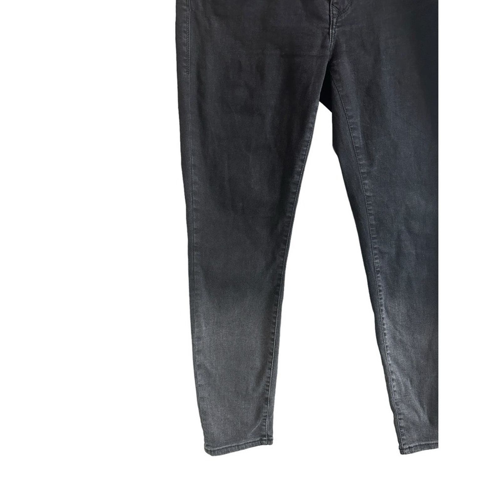 Mavi MAVI Adriana Ankle' Mid-Rise Super Skinny Black Jeans - 28 Size 28" / US 6 / IT 42 - 3 Thumbnail